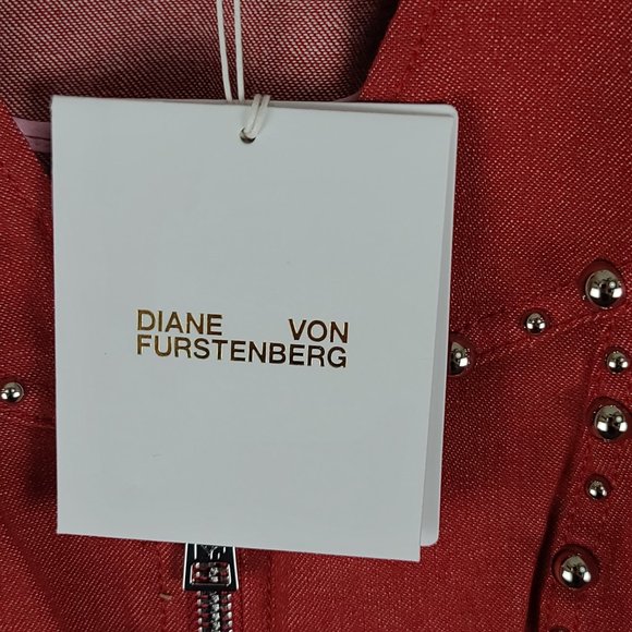 NWT Diane Von Furstenberg Zip Front Sheath Dress - Picture 5 of 12